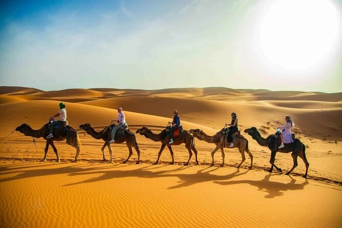 La Experiencia del Desierto de Merzouga: Atardecer, Cena y Show