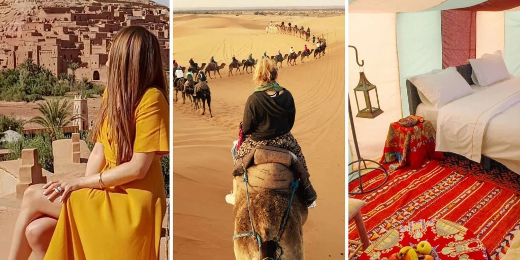 La Experiencia del Desierto de Merzouga: Atardecer, Cena y Show