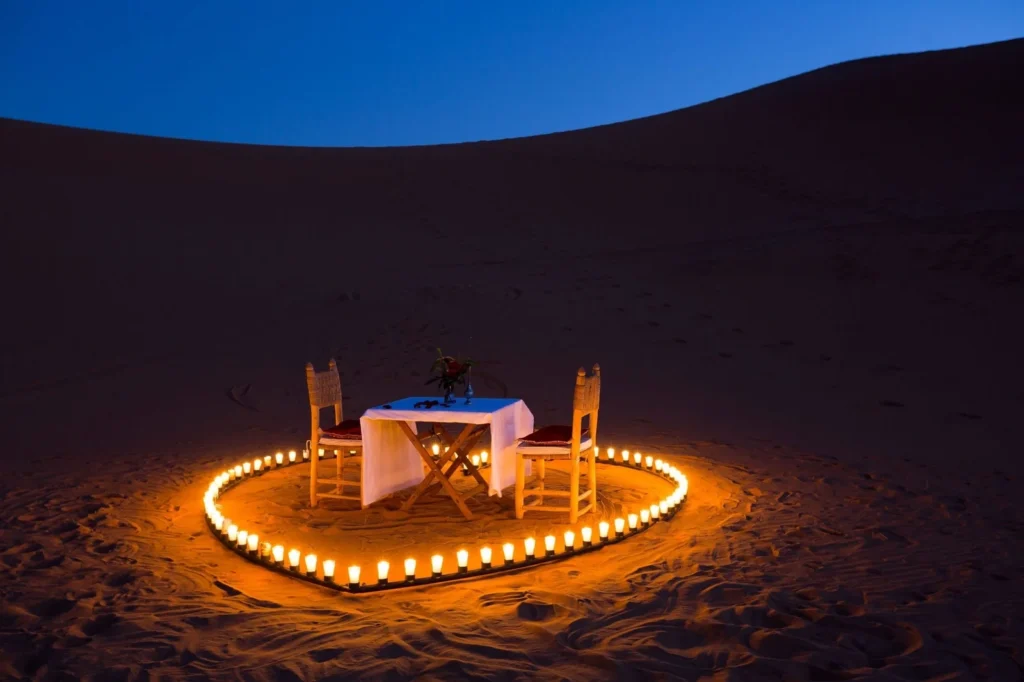 Campamento estándar en el desierto de Merzouga